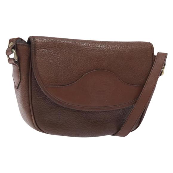 Burberry BROWN,GOLD Leather shoulder - Picture 1 of 10